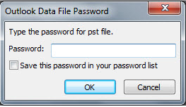 outlook pst password prompt window